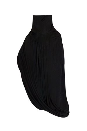 Black viscose high-neck top FRANCESCO MURANO | 242T05999